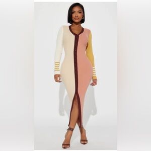 fashion nova study girl cardigan maxi dress NWT bloggers favorite